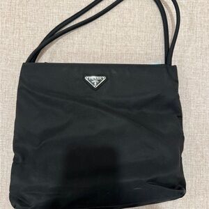 Prada Black Nylon Tote